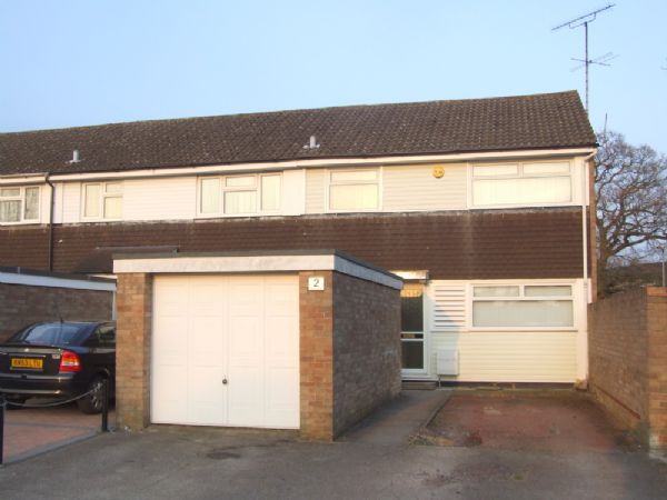 Grovehill - A beautifully presented three bedroom end of terrace house. The accommodation comprises entrance hall, cloakroom, refitted kitchen with appliances, lounge/diner, conservatory, three bedrooms, refitted bathroom with seperate shower cubicle, off road parking, garage, rear garden. This house is presented to a very high standard and viewing is highly recommended.� UNFURNISHED. Available Early August. - Front